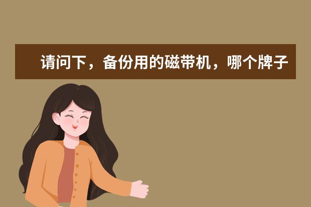 请问下，备份用的磁带机，哪个牌子的比较好，大概价格是好多呢？