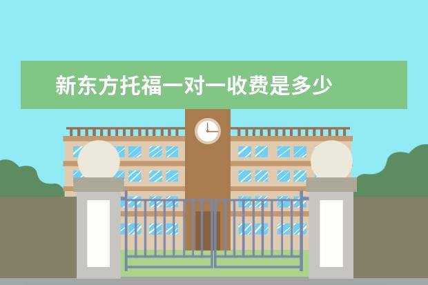 新东方托福一对一收费是多少