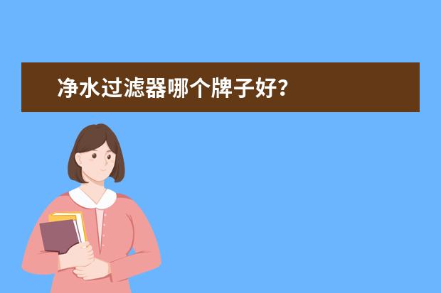 净水过滤器哪个牌子好？