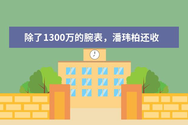 除了1300万的腕表，潘玮柏还收藏了哪些表？