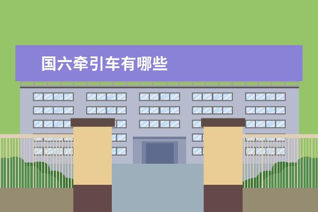 国六牵引车有哪些
