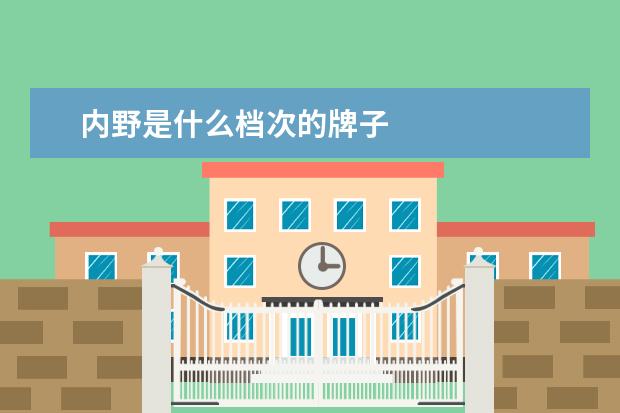 内野是什么档次的牌子