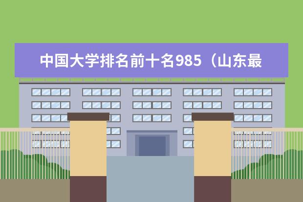 中国大学排名前十名985（山东最好的大学排名前十名）