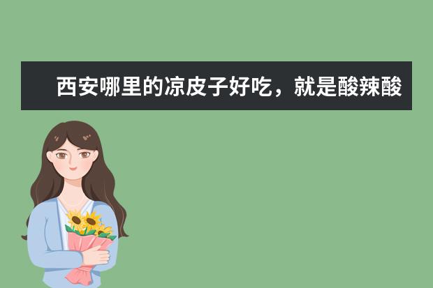 西安哪里的凉皮子好吃，就是酸辣酸辣的那种