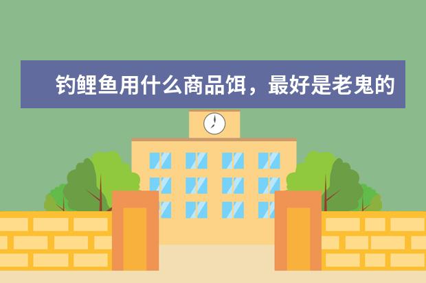 钓鲤鱼用什么商品饵，最好是老鬼的，有配方更好