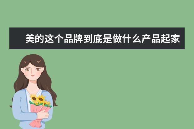 美的这个品牌到底是做什么产品起家的?