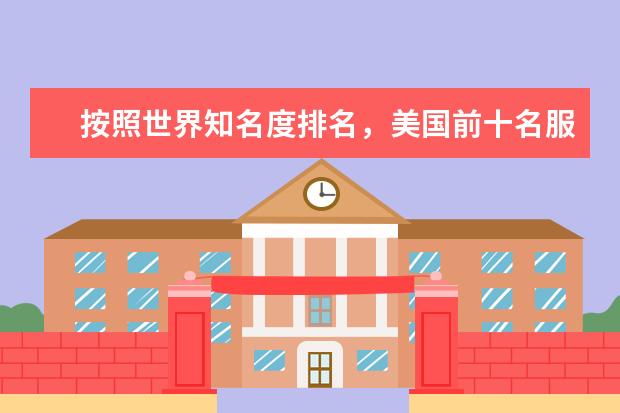 按照世界知名度排名，美国前十名服装品牌是什么？