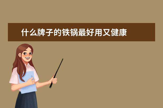 什么牌子的铁锅最好用又健康
