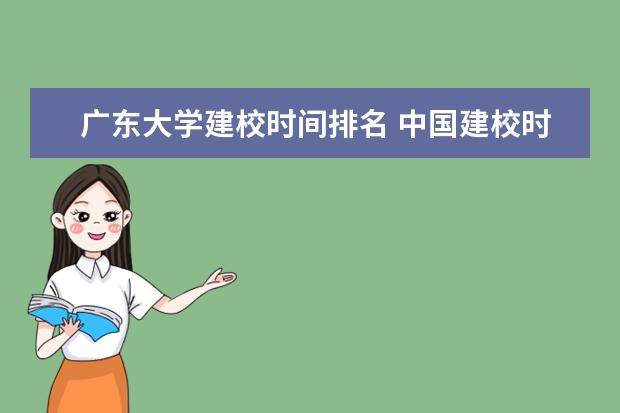 广东大学建校时间排名 中国建校时间最长和建校最早的大学是？