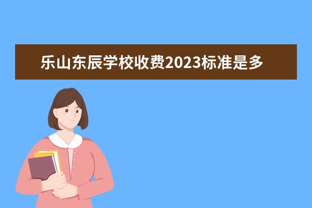 乐山东辰学校收费2023标准是多少