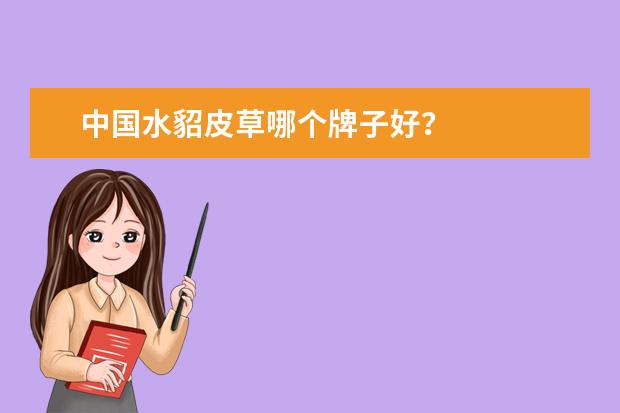 中国水貂皮草哪个牌子好？