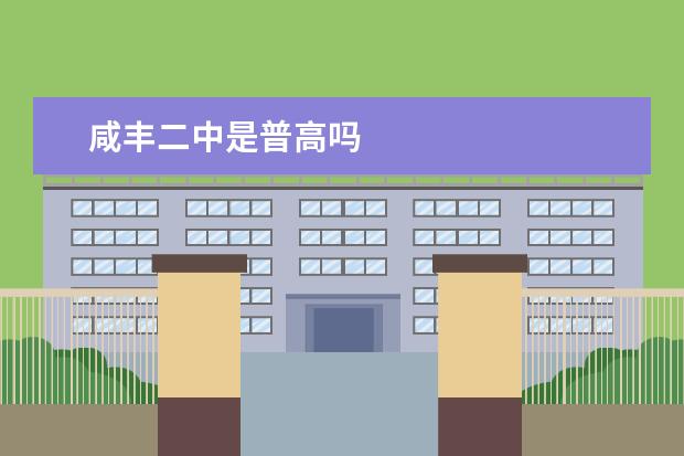 咸丰二中是普高吗
