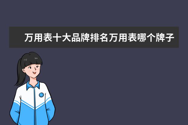 万用表十大品牌排名万用表哪个牌子好