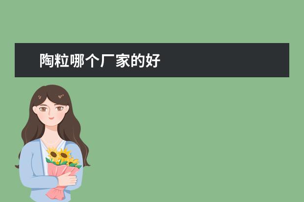 陶粒哪个厂家的好