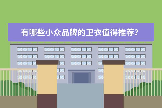 有哪些小众品牌的卫衣值得推荐？