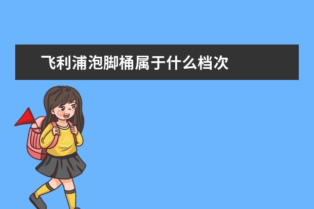 飞利浦泡脚桶属于什么档次