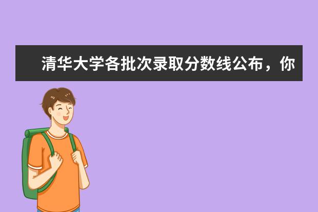 清华大学各批次录取分数线公布，你考了多少？