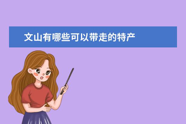 文山有哪些可以带走的特产