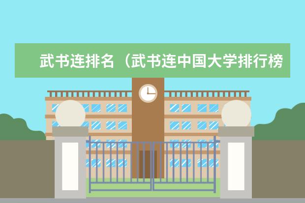 武书连排名（武书连中国大学排行榜）