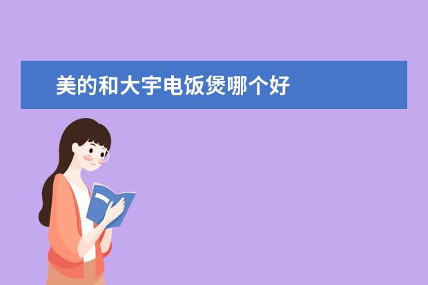 美的和大宇电饭煲哪个好