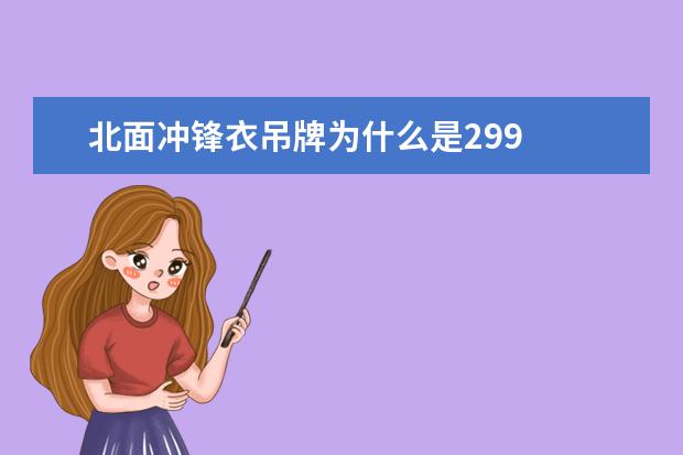 北面冲锋衣吊牌为什么是299