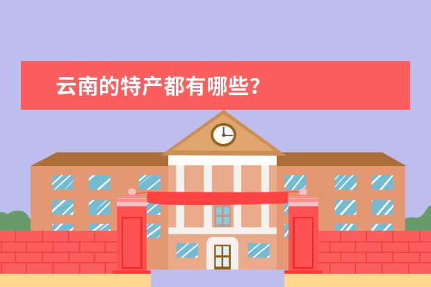 云南的特产都有哪些？