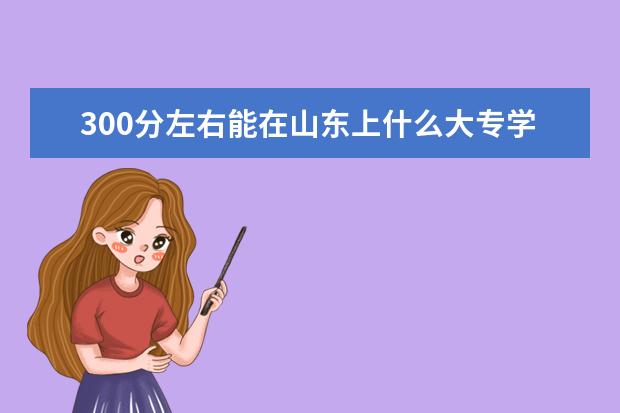 300分左右能在山东上什么大专学校