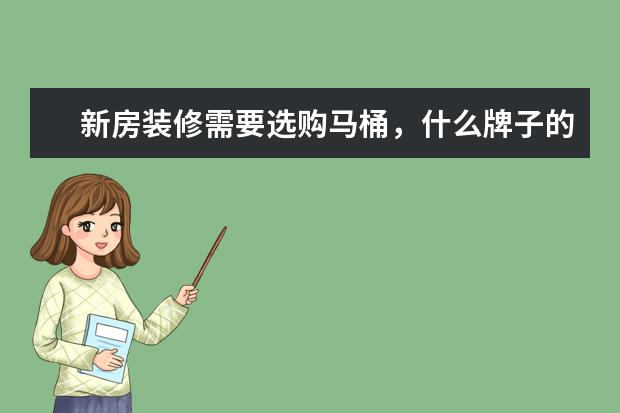 新房装修需要选购马桶，什么牌子的马桶性价比高？