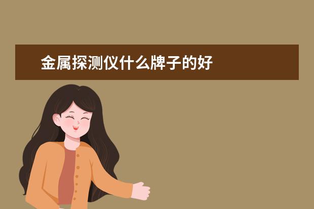 金属探测仪什么牌子的好