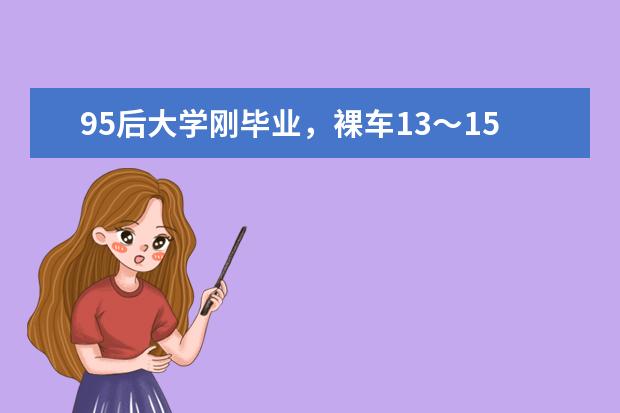 95后大学刚毕业，裸车13～15万左右买什么车好些？跑业务用？