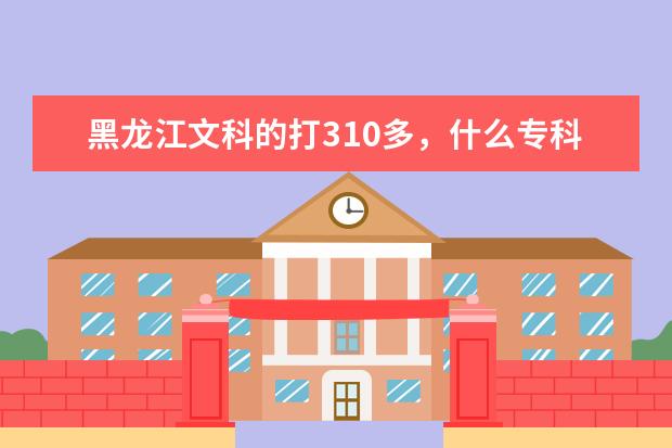 黑龙江文科的打310多，什么专科比较好？