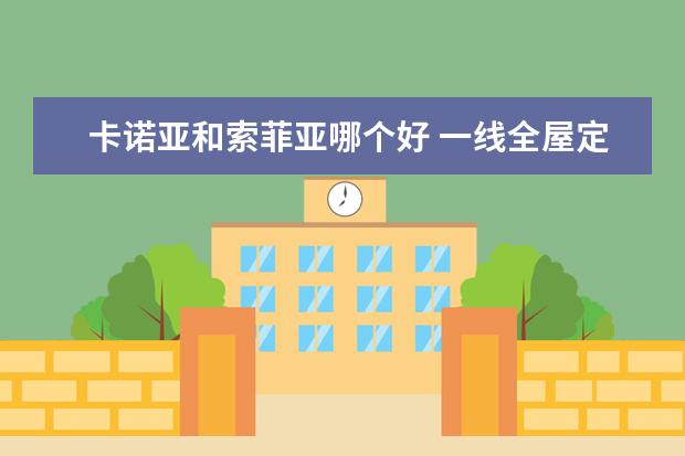 卡诺亚和索菲亚哪个好 一线全屋定制10大品牌