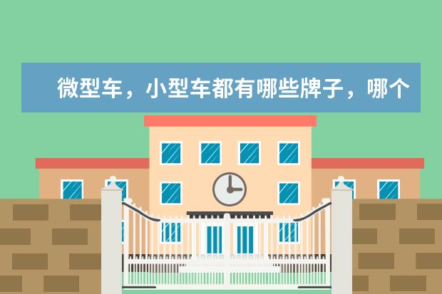 微型车，小型车都有哪些牌子，哪个更适合要求性能好、价格低的驾驶新手