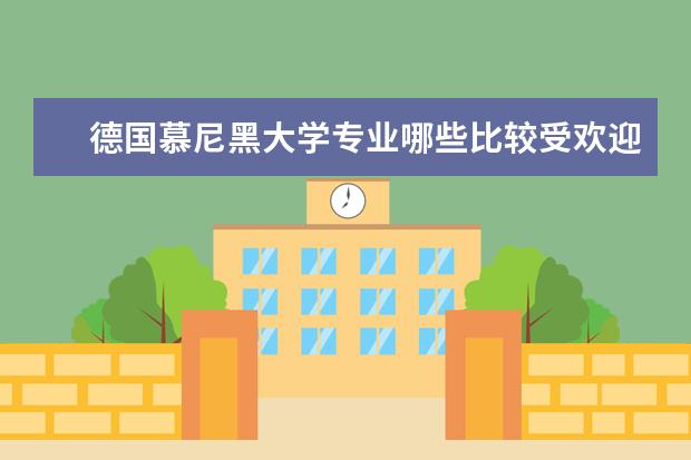 德国慕尼黑大学专业哪些比较受欢迎