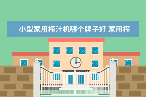 小型家用榨汁机哪个牌子好 家用榨汁机的选购要点