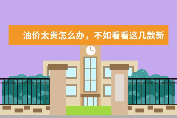 油价太贵怎么办，不如看看这几款新能源车
