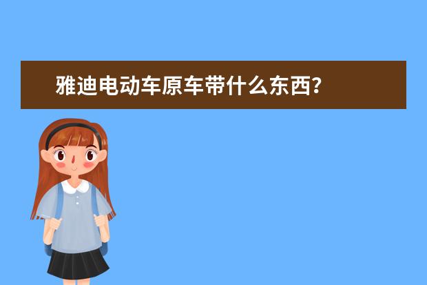 雅迪电动车原车带什么东西？