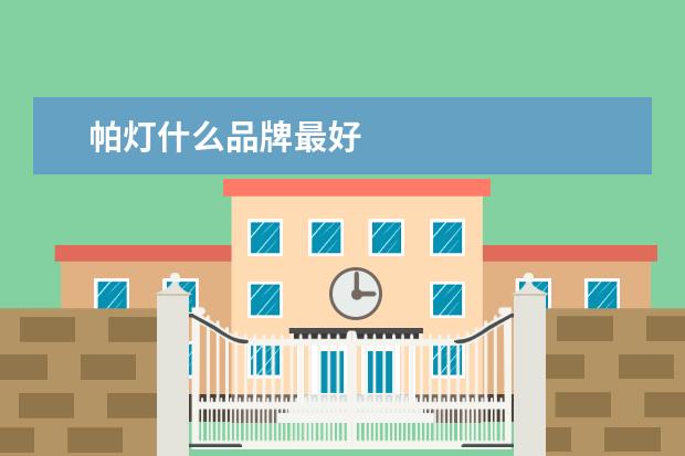 帕灯什么品牌最好