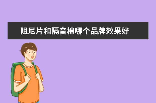 阻尼片和隔音棉哪个品牌效果好
