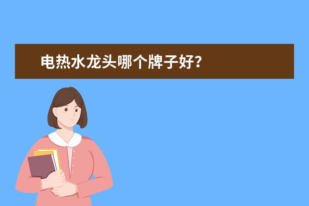 电热水龙头哪个牌子好？