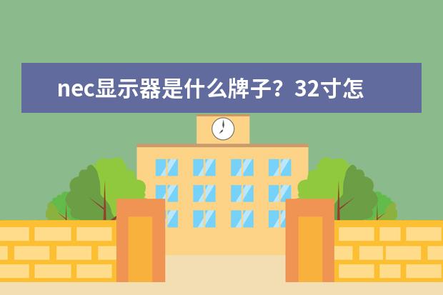 nec显示器是什么牌子？32寸怎么样(为什么这么贵？是杂牌吗？)