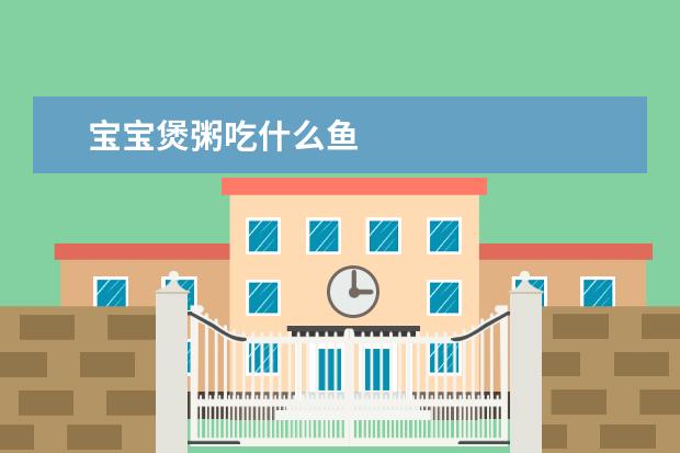 宝宝煲粥吃什么鱼