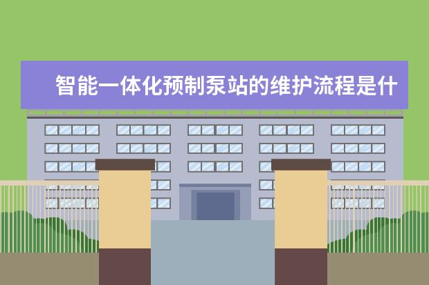 智能一体化预制泵站的维护流程是什么，在湖南排名好的厂家是哪家?