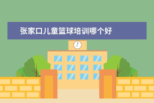 张家口儿童篮球培训哪个好