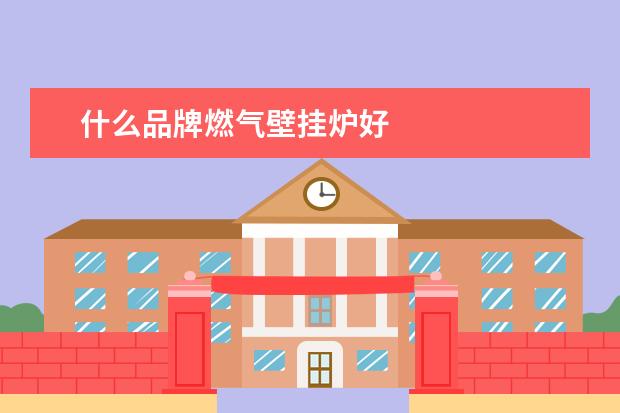 什么品牌燃气壁挂炉好
