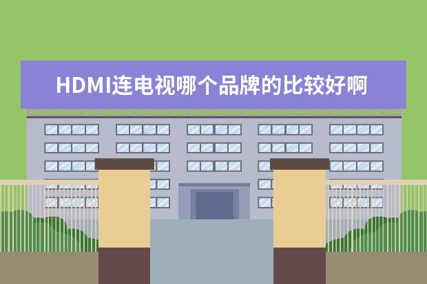 HDMI连电视哪个品牌的比较好啊!?