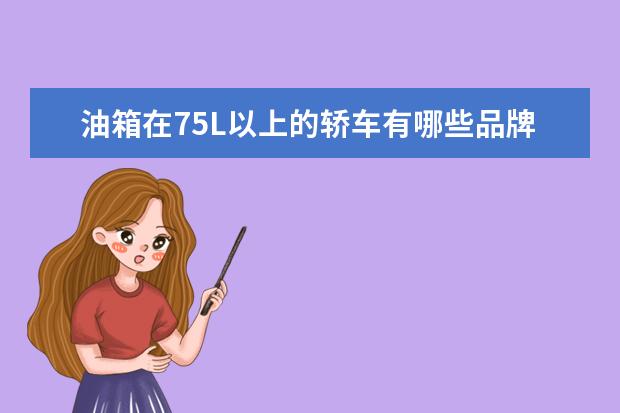 油箱在75L以上的轿车有哪些品牌？