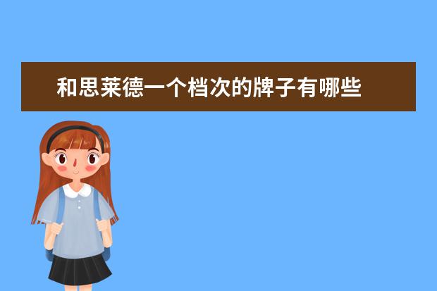 和思莱德一个档次的牌子有哪些