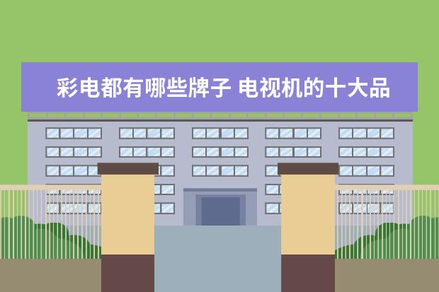 彩电都有哪些牌子 电视机的十大品牌