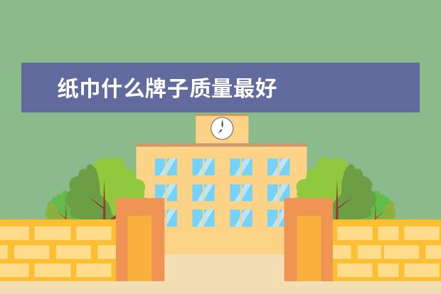 纸巾什么牌子质量最好